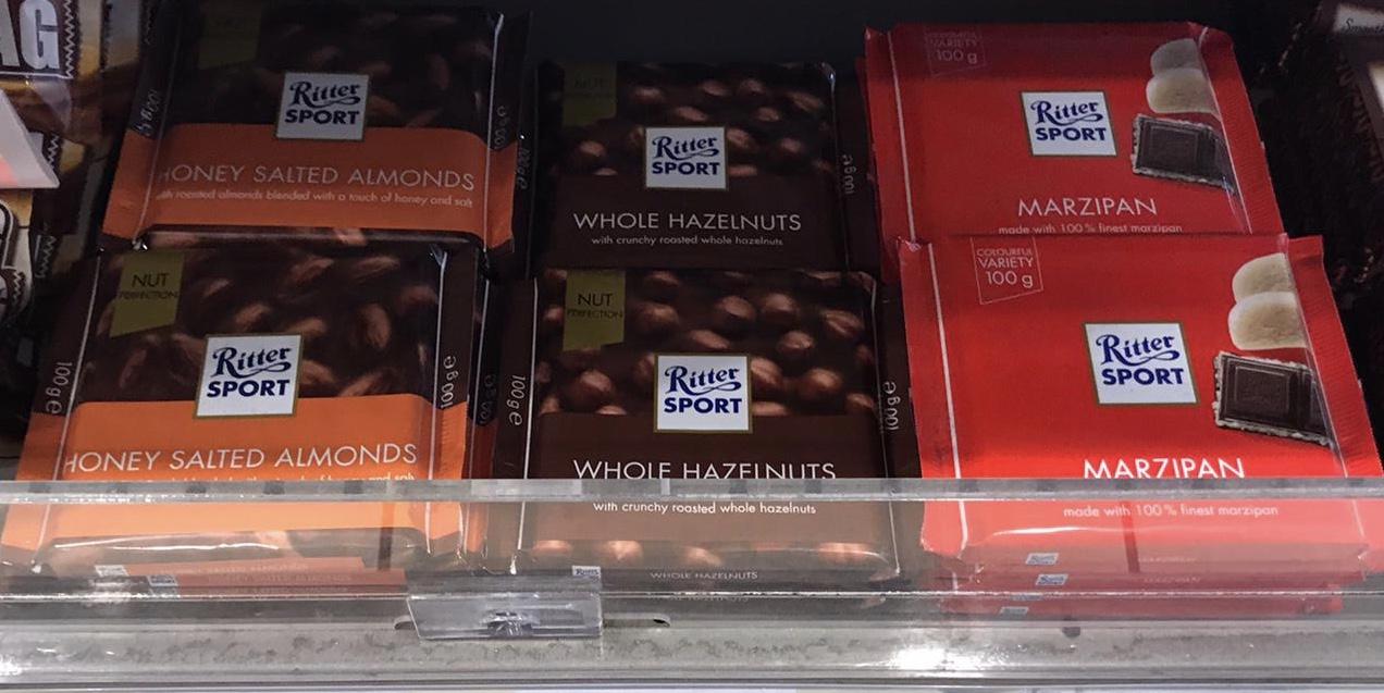 Ritter Sport, chocolate, UK