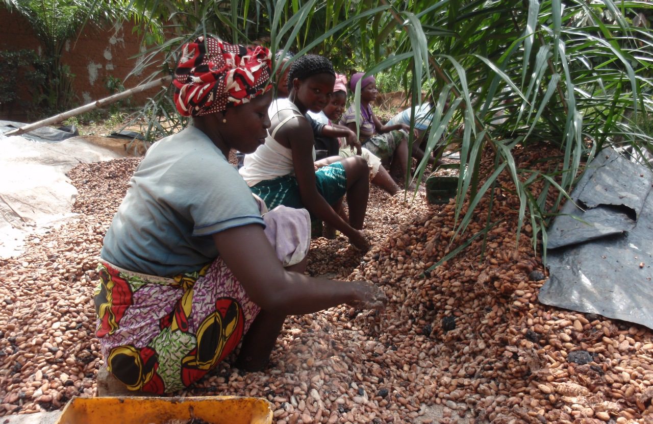 sustainability action, female cocoa workers