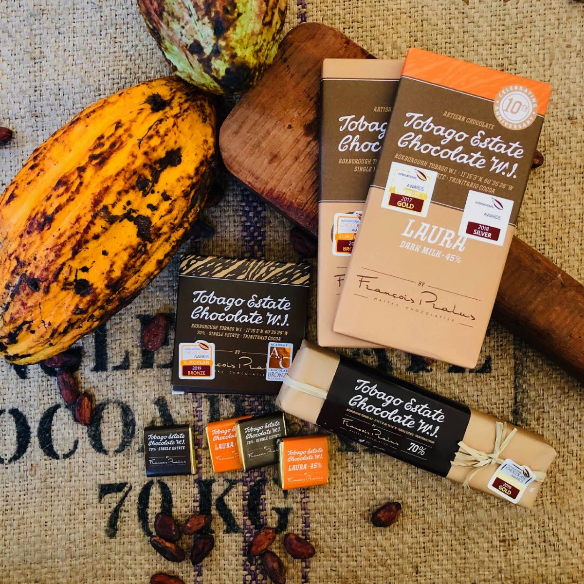 Tobago Cocoa Estate, Chocolate, cocoa, awards