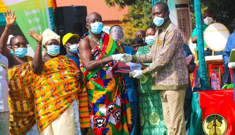 Nana Kwabena Ponkoh II, 2020 national best cocoa farmer, Ghana, COCOBOD,