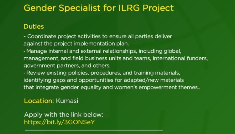 Gender Specialist, Sustainability, Ecom Ghana,