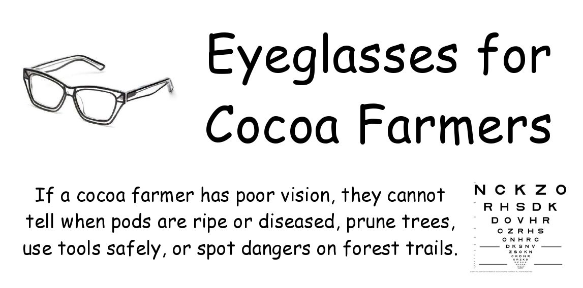 eyeglasses for cocoa farmers
