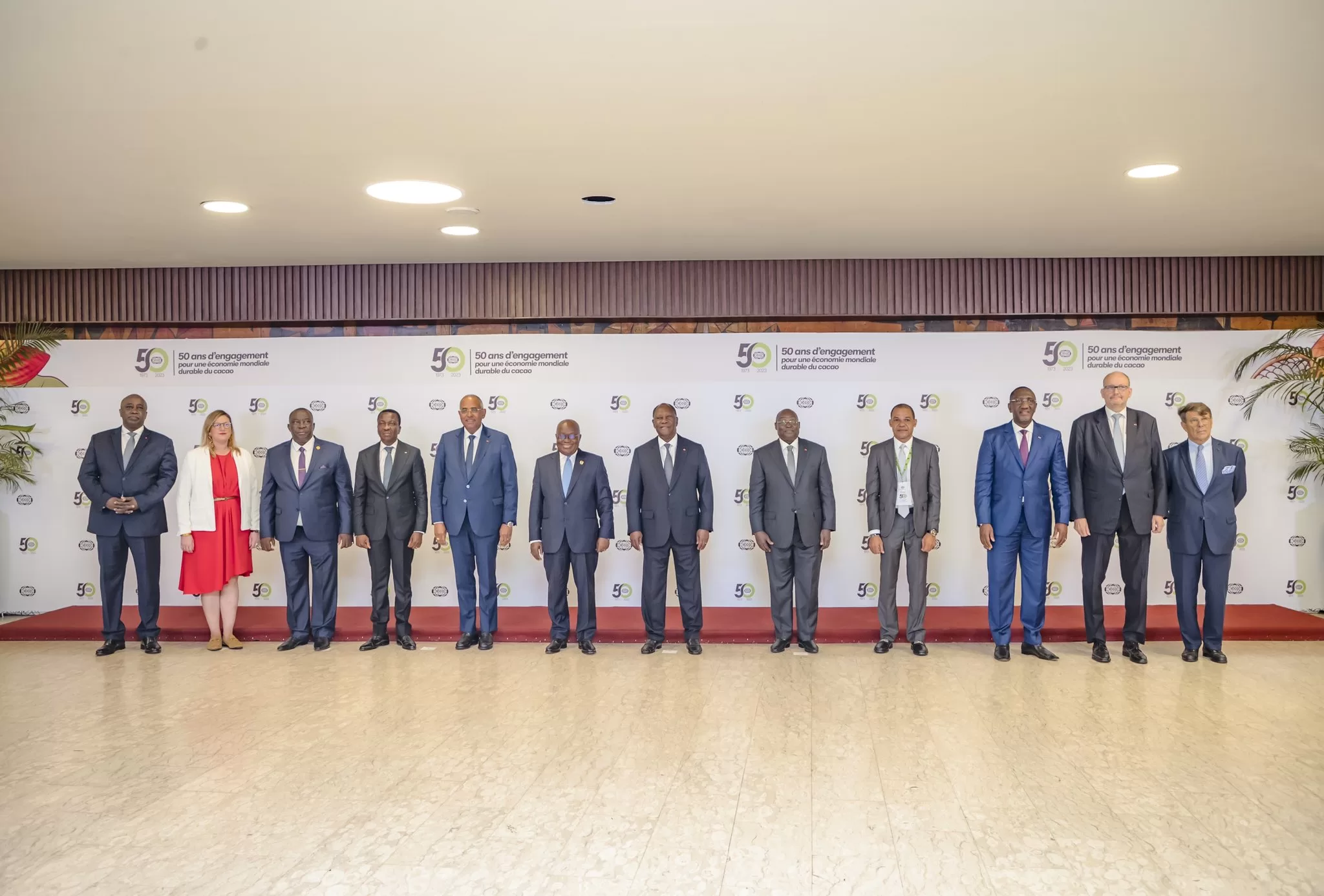 ICCO, International Cocoa Organisation, Alassane Ouattara, Nana Akufo-Addo, Yves Brahima Koné, 50th Anniversary, Abidjan, Michel Arrion,