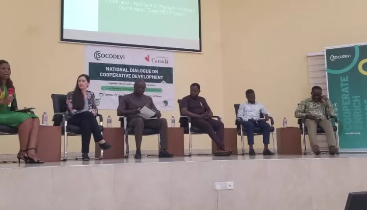 Cocoa cooperatives, SOCODEVI, National Dialogue on Cooperative Development, Canada Aid, Martha Rainer Opoku Mensah, Credit Union Association,