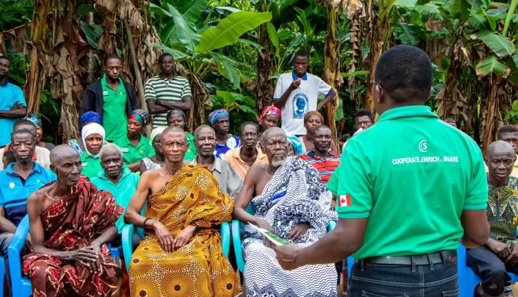 Agricultural Cooperation development, SOCODEVI Ghana, Women empowerment, Climate Change adaptation, Gender Gap, Cocoa-Based Initiatives, TogetHER, Ghana Cocoa Board, Ministry of Food and Agriculture, Nicolas Demers-Labrousse, Martha Rainer Opoku Mensah, COCOBOD, CJ Commodities, Touton Ghana, FECDO, Federated Commodities, Western North Region, Ashanti Region, Ghana Cooperative Council,